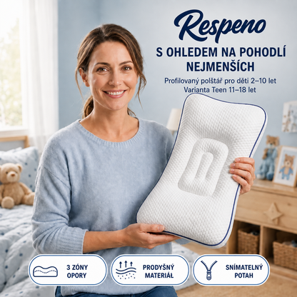 Respeno Klidný Spánek: Profilovaný polštář pro děti